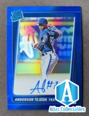 2021 Donruss Optic Anderson Tejada Blue Holo Auto /75